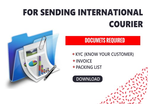 Documentation for international courier